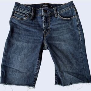 Hudson 26 Denim Bermuda Shorts Blue High Rise